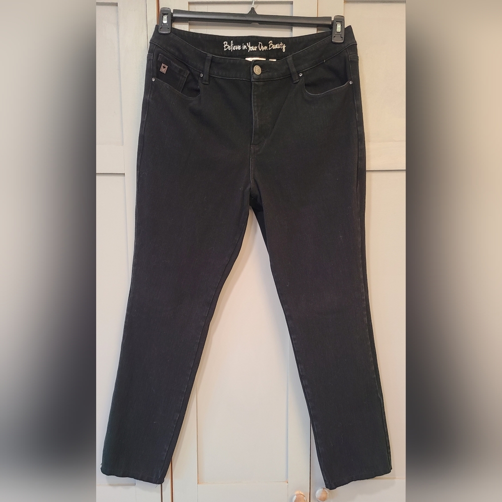 Belle by Kim Gravel Black Skinny Denim
